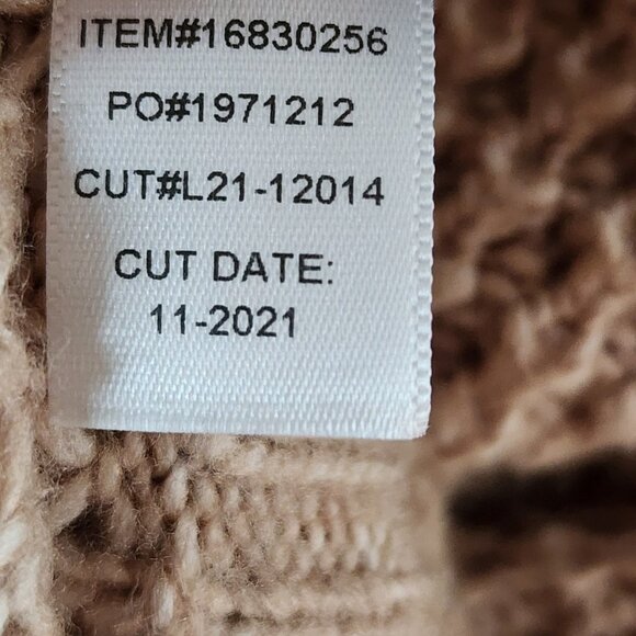 Torrid Sweater Womens Plus Size 3 Chunky Pullover Tan Neutral Short Sleeve - Picture 9 of 9